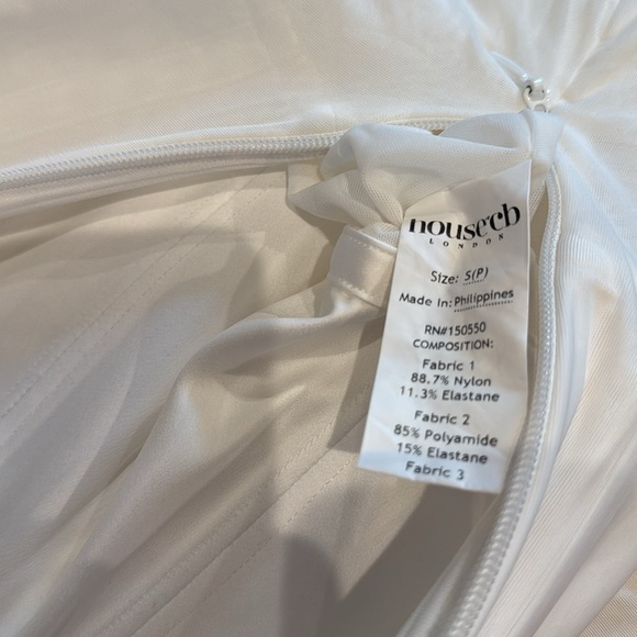 NWOT HOUSE OF CB 'Katarina' White Corset Long Sleeves Maxi Dress sz S plus cup - Picture 8 of 10